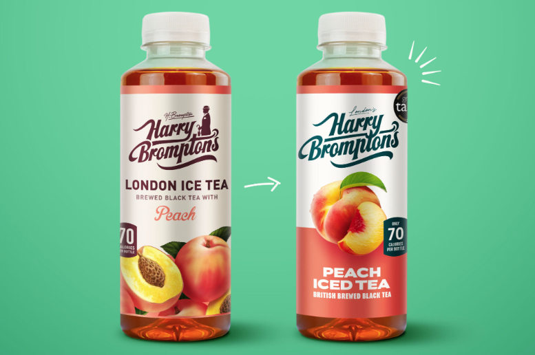 英国第二大冰茶品牌Harry Brompton推出Gency的水果茶包装设计