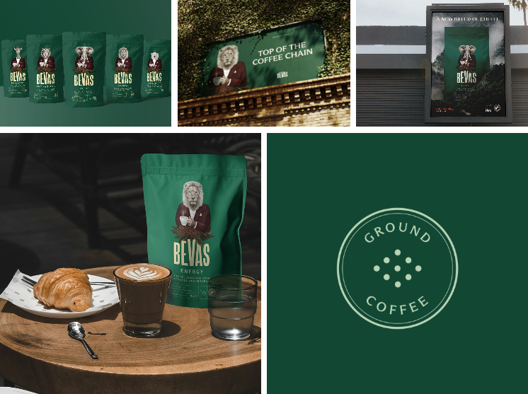 英国包装设计公司Bevas功能咖啡包装设计：品质与健康的完美融合