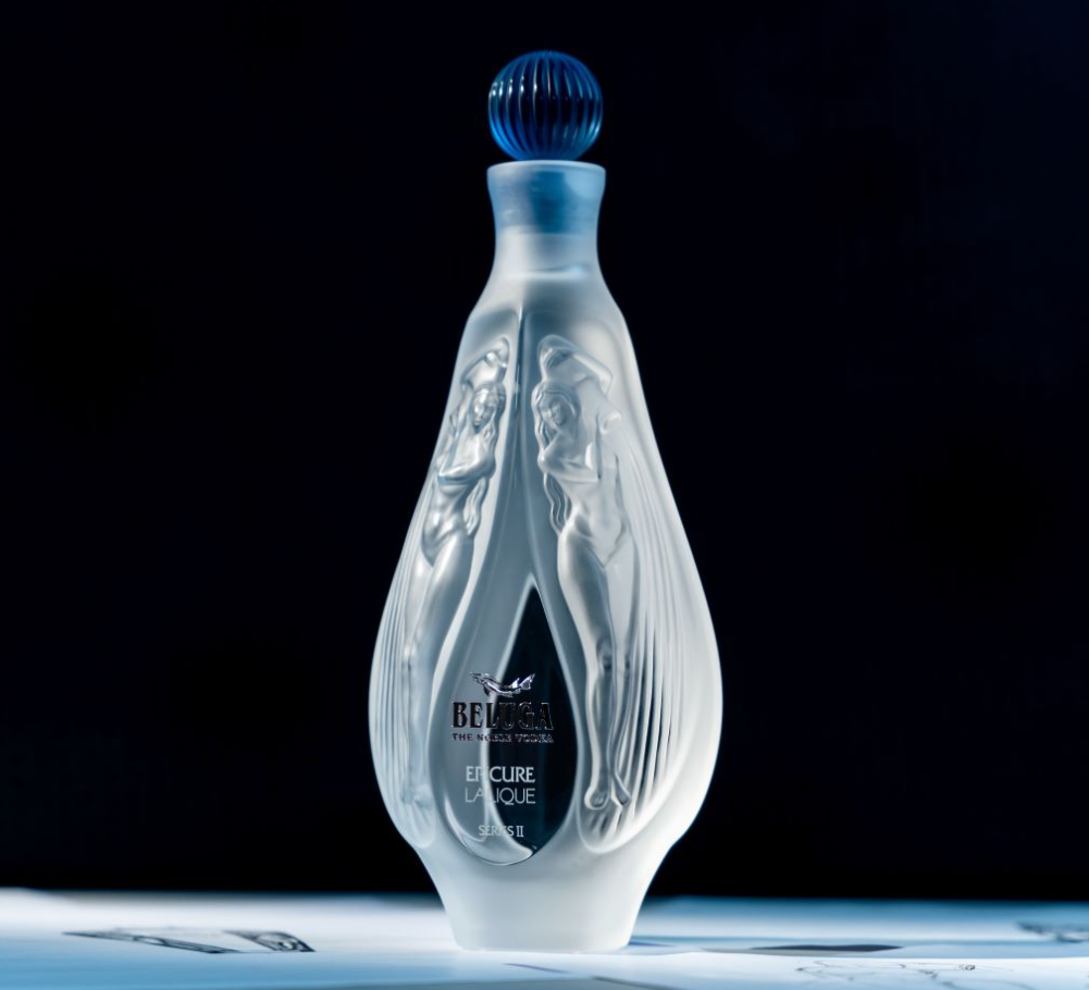 Lalique 和 Beluga 推出 Beluga Epicure Series II，合作推出伏特加包装设计