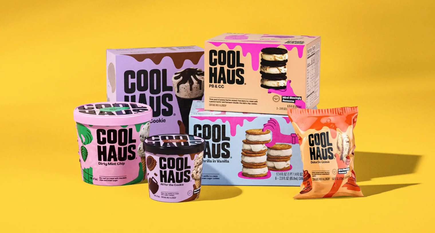 Coolhaus by &Walsh冰淇淋包装设计创意欣赏